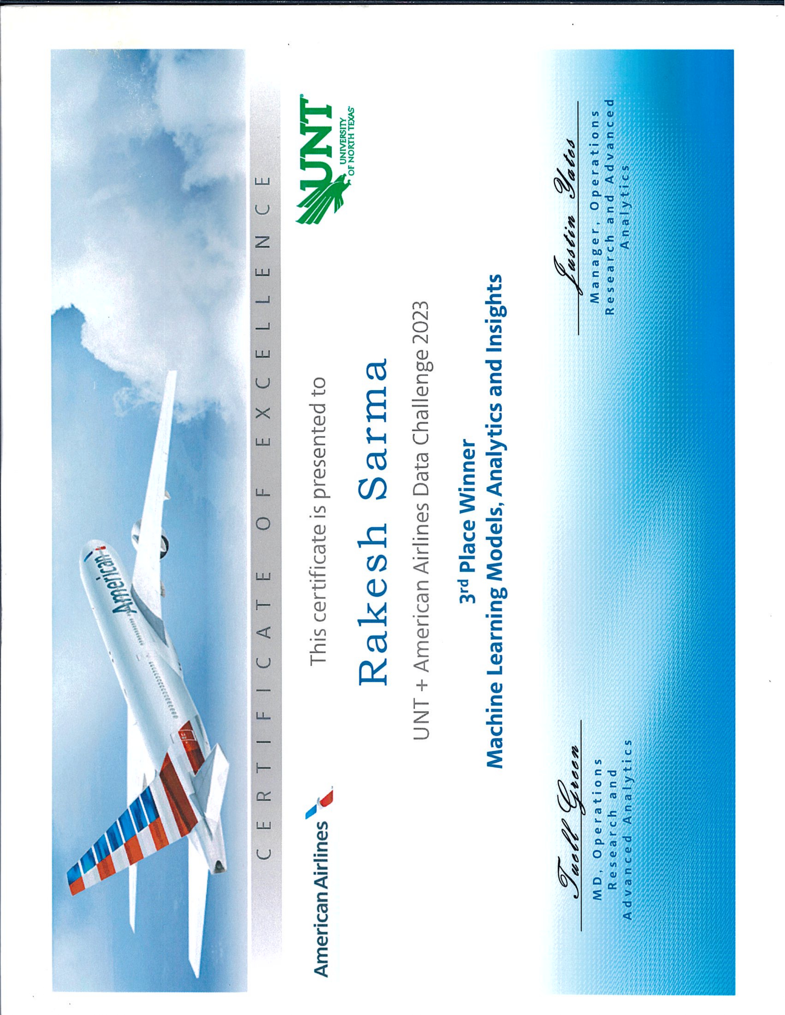 American Airlines Machine Learning Competition